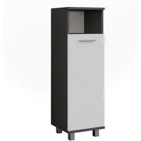 Vicco Midischrank Ilias, Anthrazit/Weiß, 30.2 x 95 cm mit Tür (1-St)