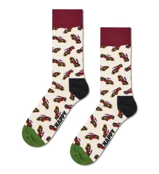 happy socks - Pickup Truck Sock Weiß - Gr. - 43.5