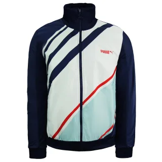 PUMA STAPTED orginals Track Jacke Reißverschluss UP Long Sleeve Navy Herren Top 550953 01