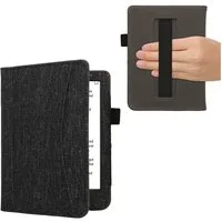 kwmobile E-Reader-Hülle Schutzhülle für Kobo Clara BW / Clara Colour / Tolino Shine (5), Vorderfach Handschlaufe - Flip Cover