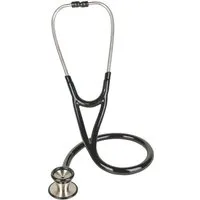 DocMed Stethoskop Kardiologie Stethoskop Dual, (Präzise Klangübertragung, Wärmeisolierende Kunststoffringe), Präzise Auskultation, Extra weiche Ohroliven
