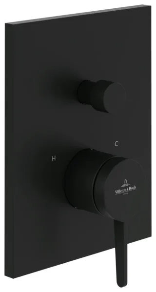 Villeroy & Boch Unterputz-Einhebel-Armatur Conum 150x190x124mm Matt Black TVT127001000K5