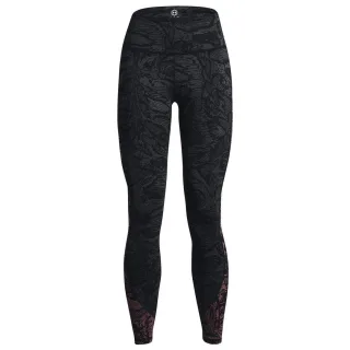 Under Armour Rush gedruckte Frauen schwarze Leggings