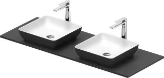 Duravit Sivida SET, Aufsatzbecken 2r.400 B.Aussen: dunkelgrau matt 268021FI00