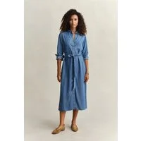 Gant Hemdblusenkleid CHAMBRAY SHIRT DRESS Regular fit mit Button-Down-Kragen