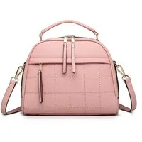 Miss Lulu Schultertasche Damen Shopper Tasche in Rosé - Elegante Tote Bag für den Alltag