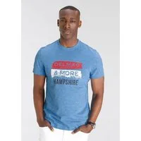 DELMAO T-Shirt Kurzarm, bedruckt, Rundhals, aus Baumwolle und Polyester