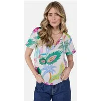 Lieblingsstück Schlupfbluse mit Tropicalprint
