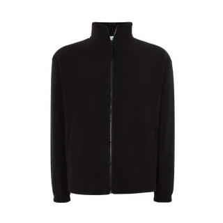 JHK - Fleecejacke Durchgehender Reißverschluss für Herren (Schwarz)
