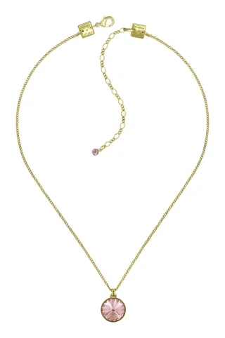 konplott - Kette - Rivoli pink/gold