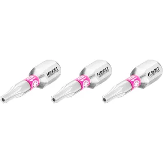 HAZET Bit Sechskant 6,3 (1/4 Zoll) Tamper Resistant TORX Profil 3 Stück - 2223N-T10H/3