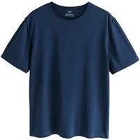 Next T-Shirt Leichtes, unversäumtes T-Shirt aus Flammgarn (1-tlg)