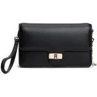 Tommy Hilfiger Clutch TH HERITAGE CLUTCH, Minibag, Abendtasche, Umhängetasche mit goldfarbener Umhängkette