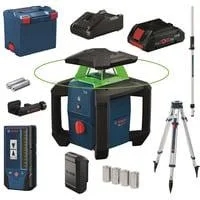 Rotationslaser GRL18V-3-31G mit Akku ProCORE18V 4.0Ah in L-BOXX grün