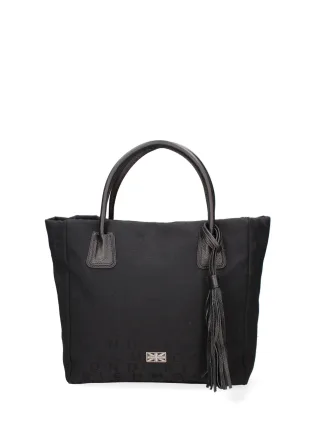 John Richmond Handtasche Frauen BLACK AND SILVER