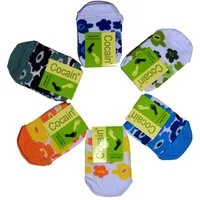 Cocain underwear Zehlinge Damen Füsslinge halbe Socken Zehling für fersenfreie Schuhe Baumwolle (6 Paar) gute Luftzirkulation