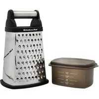 KitchenAid Küchenreibe KQG300OSOBE, Robuste Edelstahl-Käsereibe, spülmaschinenfest