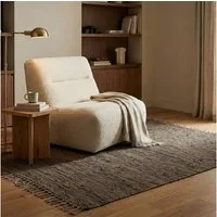 Elegant Floors Teppich Chindi Braun 60x90 cm Baumwolle handgewebt Flachgewebe wendbar Boho, Höhe: 9 mm