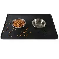 Milo & Luna Napfunterlage Lunamat Napfunterlager Silikon, Hunde & Katzen 48×30 / 55×38 cm, rutschfest, auslaufsicherer Rand, pflegeleicht, langlebig