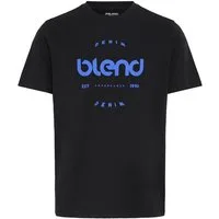 Blend T-Shirt BHKAMDEN LOGO S/S TEE mit bedruckter Optik und Print, Regular Fit, Kurzarm, ohne Kragen