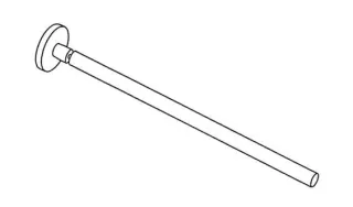 Giese Handtuchhalter 1tlg. starr L: 420 mm, 28050-02 28050-02