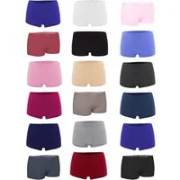 Fabio Farini Panty Damen Hotpants Unterhosen - Frauen Boxershorts Seamless (Spar-Set, 18-St) angenehmes Tragegefühl ohne Nähte, zufällig ausgewählte Farben