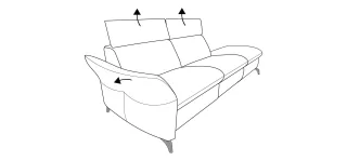 Sofa himolla 2,5 Sitzer MAINSTADT