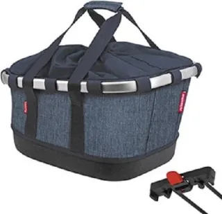 KLICKfix Bikebasket GT für Racktime Gepäckträgertasche twist blue 21 L