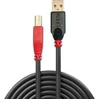 USB 2.0 Aktivkabel, USB-A Stecker > USB-B Stecker schwarz, 15 Meter