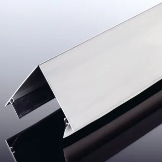 Alu-Firstprofil pressblank 125 mm inklusive Dichtung Neigungswinkel verstellbar