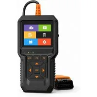 Tekoo OBD2-Diagnosegerät KFZ Diagnosegerät OBD2 Scanner für PKW & LKW, 12V/24V Fehlerleser, Packung, 4-teilig, 2-in-1 Diagnose für PKW & LKW, Smog-Check Funktion