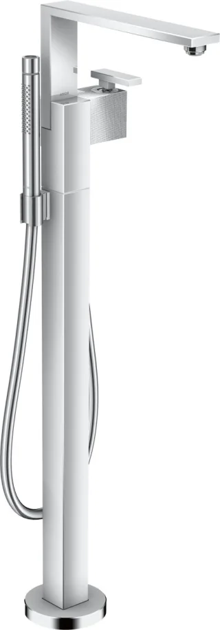 Hansgrohe Wannenmischer Axor Edge Fertigset zur Bodenmontage Diamantschliff chrom, 46441000 46441000