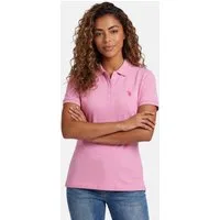 U.S. Polo Assn. Poloshirt USSiirena – Damen Classic Fit kurzarm mit Logo-Stickerei Mit Flachstrick-Kragen, Knopfleiste und elastischer Baumwollmischung