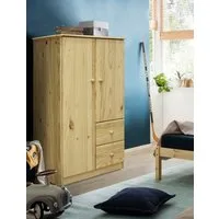 MÖBILIA Kleiderschrank (1-St) Schubladen mit Metallschienen