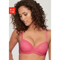 LASCANA Schalen-BH mit Spitze in Kussmund-Optik, sexy Dessous, auch für große Größen
