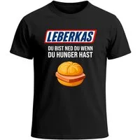 MoonWorks Print-Shirt Herren T-Shirt für das Oktoberfest Du bist ned du wenn du Hunger hast mit Print