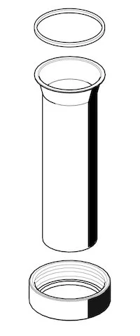 Schell Spülrohrverschraubung ab 10/2011, chrom, 296690699 296690699
