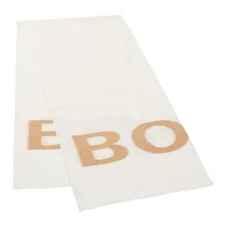 Boss - Schal für Herren/Damen Unisex, Logo (Weiß)