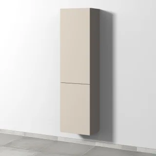 Sanipa 3way Stauraumschrank mit 1 Tür und 1 Wäschekorbklappe, Kaschmir-Matt SP1841U