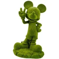 Disney Gartenfigur Mickey Mouse grün beflockt 20,5 cm Offiziell lizenzierte Disney Deko