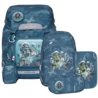 Beckmann Schulranzen Classic (6tlg., inkl. Sportrucksack, Federmäppchen, Schlamperrolle und Buttons)