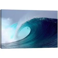 Posterlounge Wandbild Tropical blauen Welle surfen, Paul Kennedy, erhältlich als Poster, Leinwandbild, Wandsticker oder Acrylglasbild