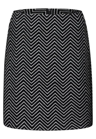 Street One - Zick-Zack Jacquard Rock black - Gr. - 36