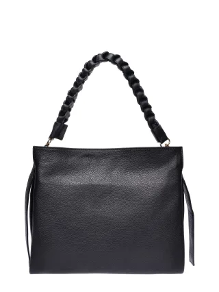 Luisa Vannini Schwarz Rindsledertasche