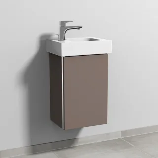 Sanipa 3way Waschtischunterbau zu Geberit iCon Waschtisch mit 1 Tür, Taupe-Matt BP6581T