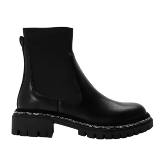 Steve Madden - "Offline" Stiefeletten für Damen, Leder, High Heel (Schwarz)