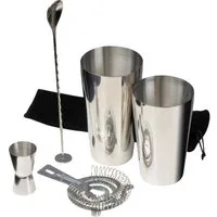 Macma Cocktail-Set Cocktail Set / bestehend aus Shaker, Messbecher, Sieb und Rührstab