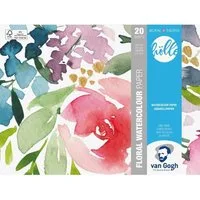 Talens Aquarellpapier Van Gogh Frau Hölle Floral Aquarellpapier 18 x 24 cm, 300g/m²