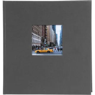 Goldbuch Bella Vista grau 30x31 100 weiße Seiten 31725