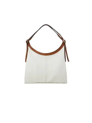 Giulia Monti Handtasche Weiß Goldenbraun